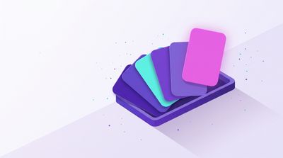 Customer service reply templates as a tray of blank cards fanned out like a hand of playing cards